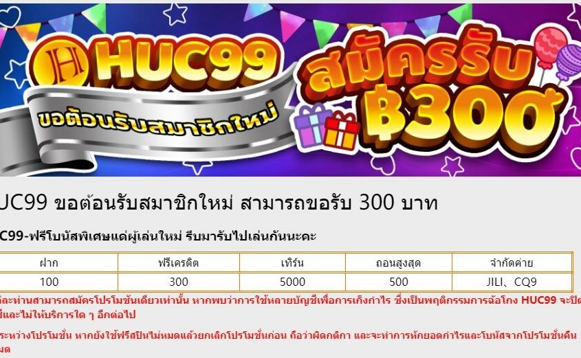 เครดิตฟรี 300